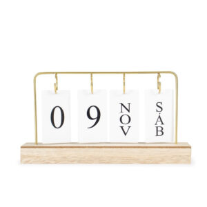 Calendário Permanente MDF com Alça de Ferro – 1902602