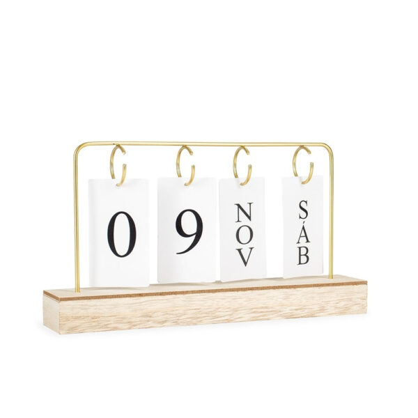 Calendário Permanente MDF com Alça de Ferro – 1902602