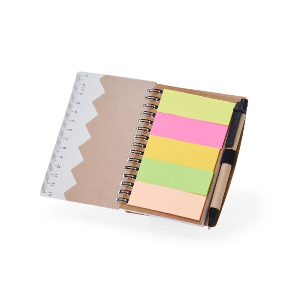 Bloco de Anotações com Autoadesivos e Caneta – 0506502