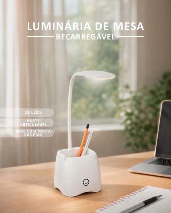 Luminária de Mesa Recarregável – 1908510