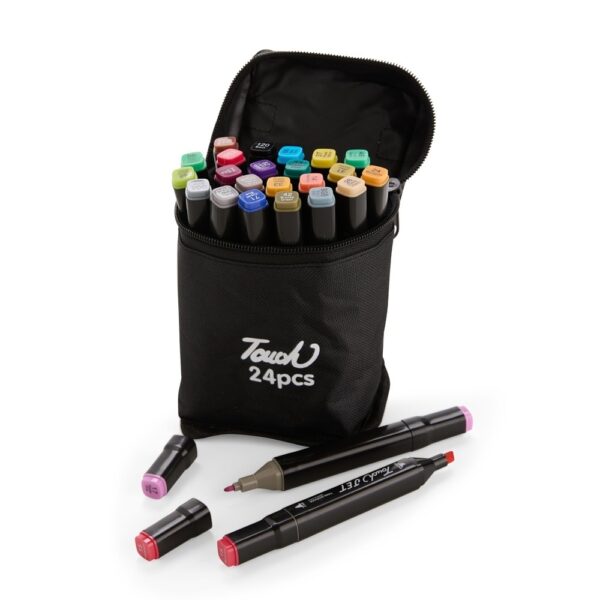 Kit Canetas Marcadoras Pontas Duplas 24 Cores – 08329-2414