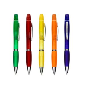 Caneta Plástica com Marca-Texto - 0911210